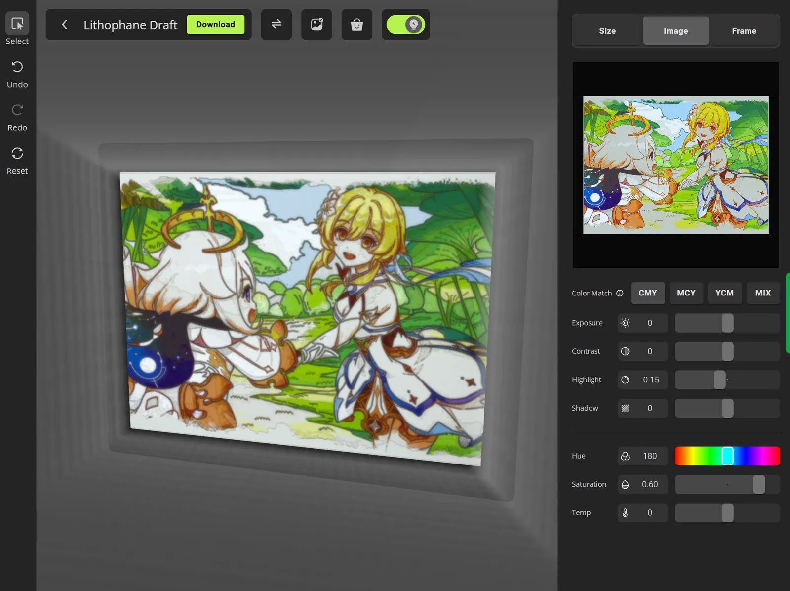 カラー透かし絵・リトファン 3Dプリントを試してみた – アキバではたらくプログラマのBlog